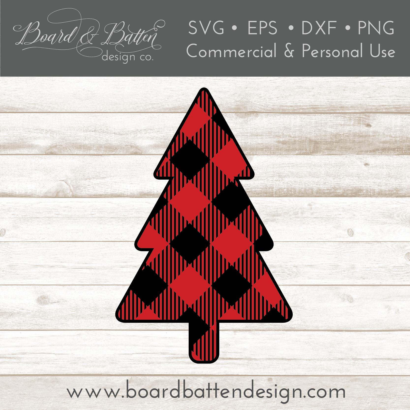 Download Buffalo Plaid Christmas Tree Shape Layered Svg Board Batten Design Co