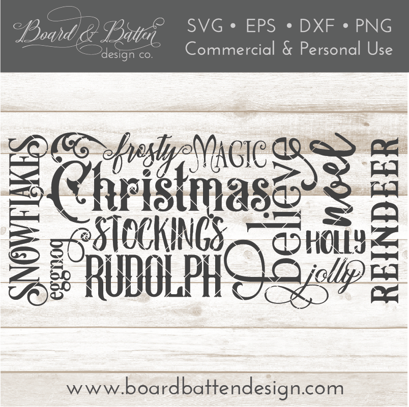 Download Christmas Subway Art SVG for Wine Bottle Bag - Board ...