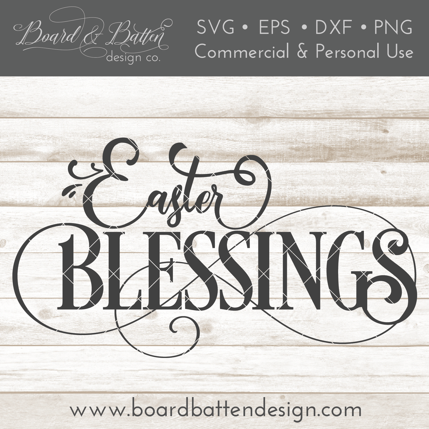 Download Easter Blessings SVG File - Board & Batten Design Co.