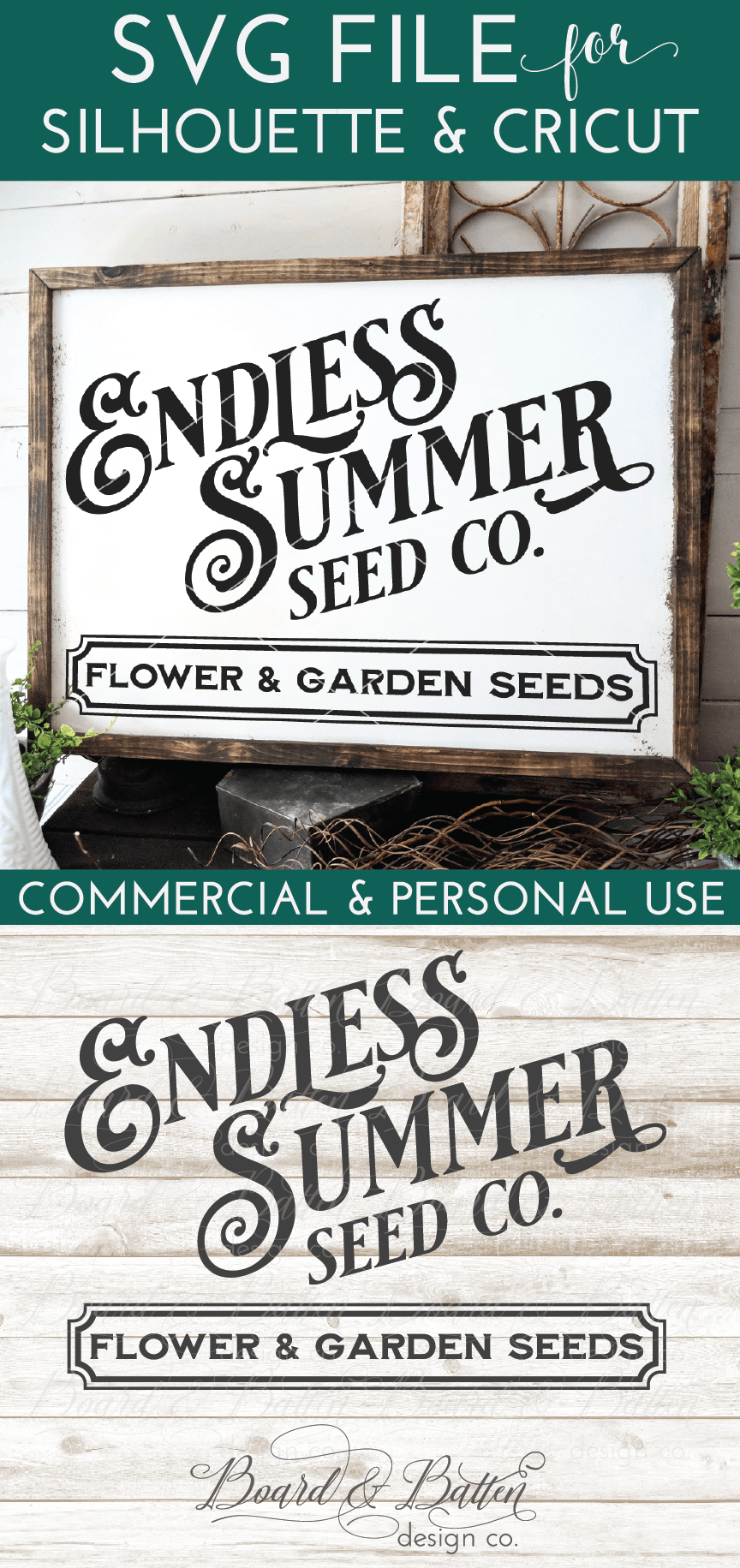 Download Endless Summer Seed Company SVG File for Gardeners - Board & Batten Design Co.