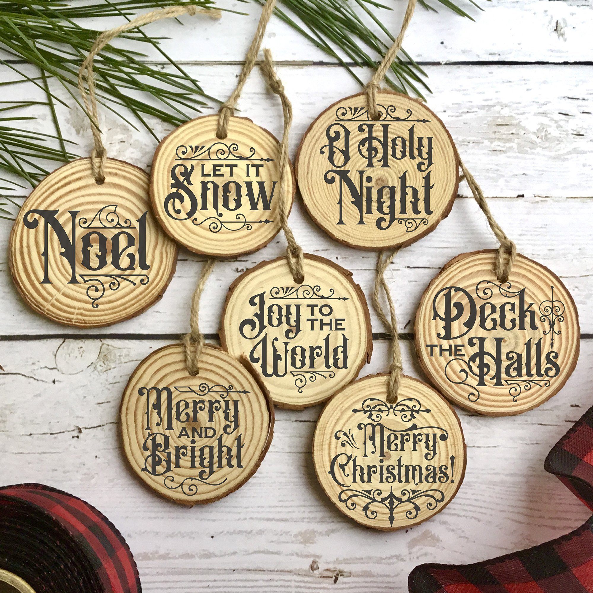 Gothic Christmas Ornament SVG File Bundle Set of 7 – Board & Batten