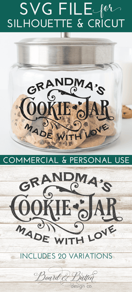 Download Cookie Jar SVG File With Name Variations - Board & Batten ...