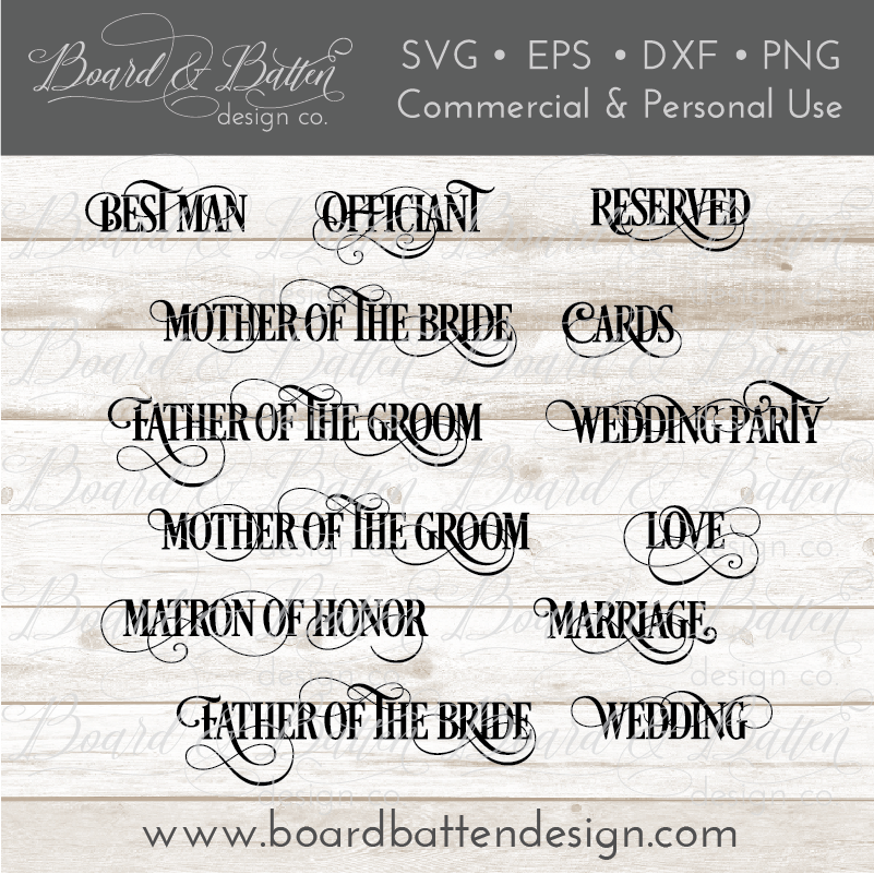 Download Mega Wedding Svg Bundle Board Batten Design Co