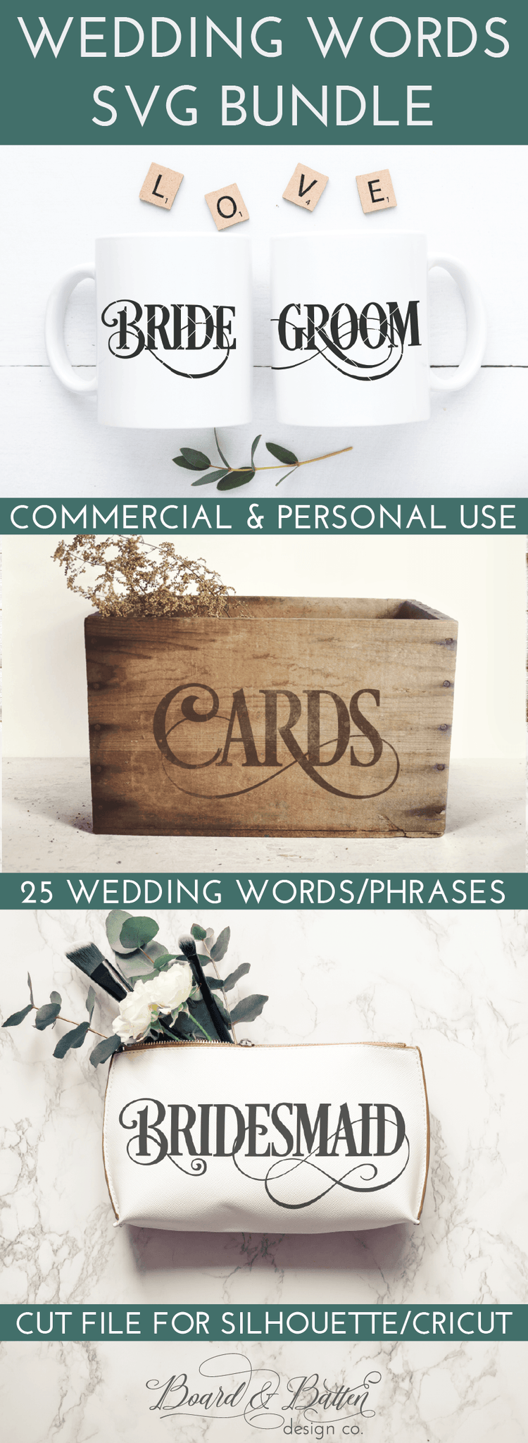 Download Wedding Words Svg Bundle Ws5 Board Batten Design Co