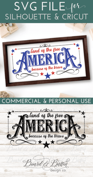 Free Free 308 Patriotic Home Of The Free Because Of The Brave Svg SVG PNG EPS DXF File