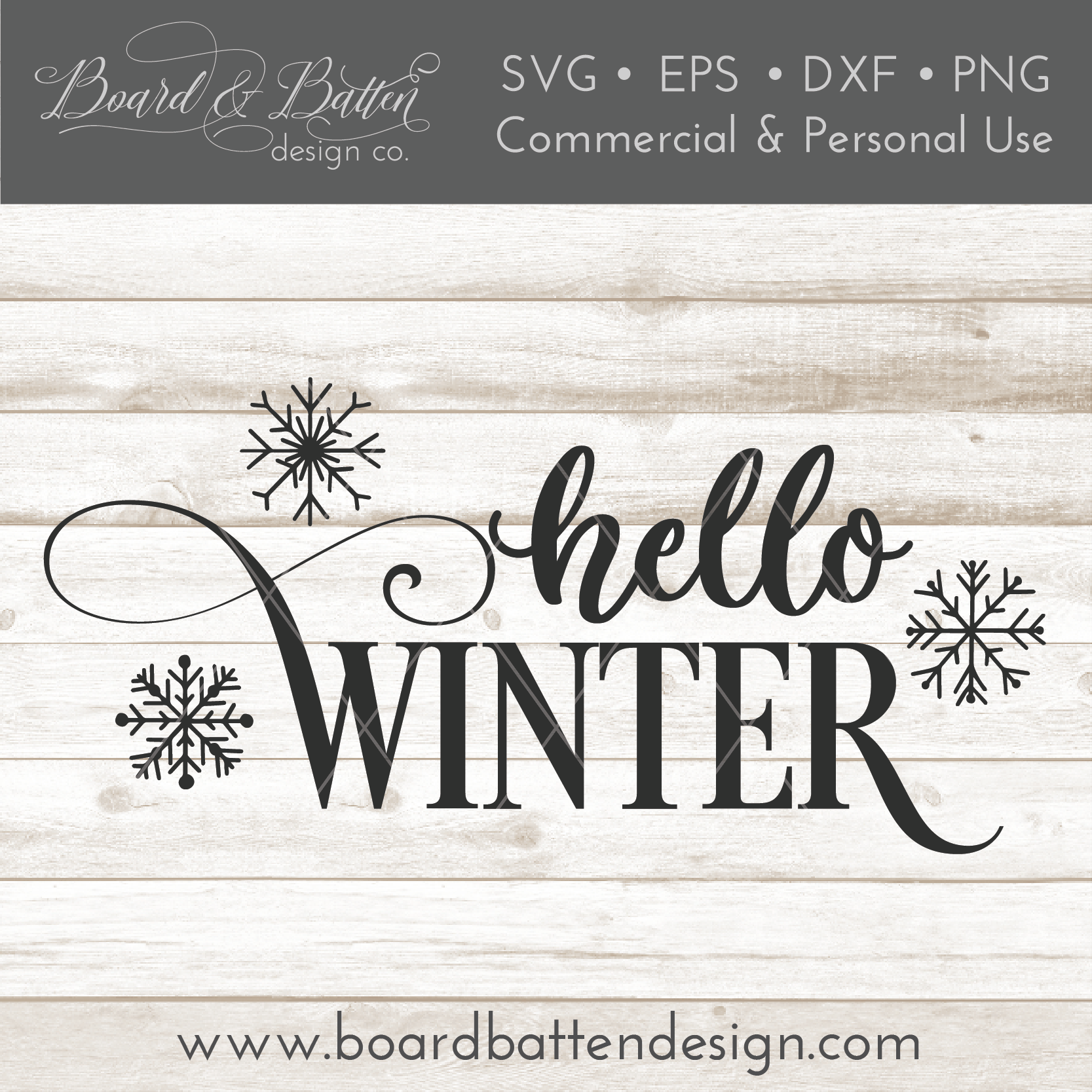 Download Hello Winter Svg File Board Batten Design Co