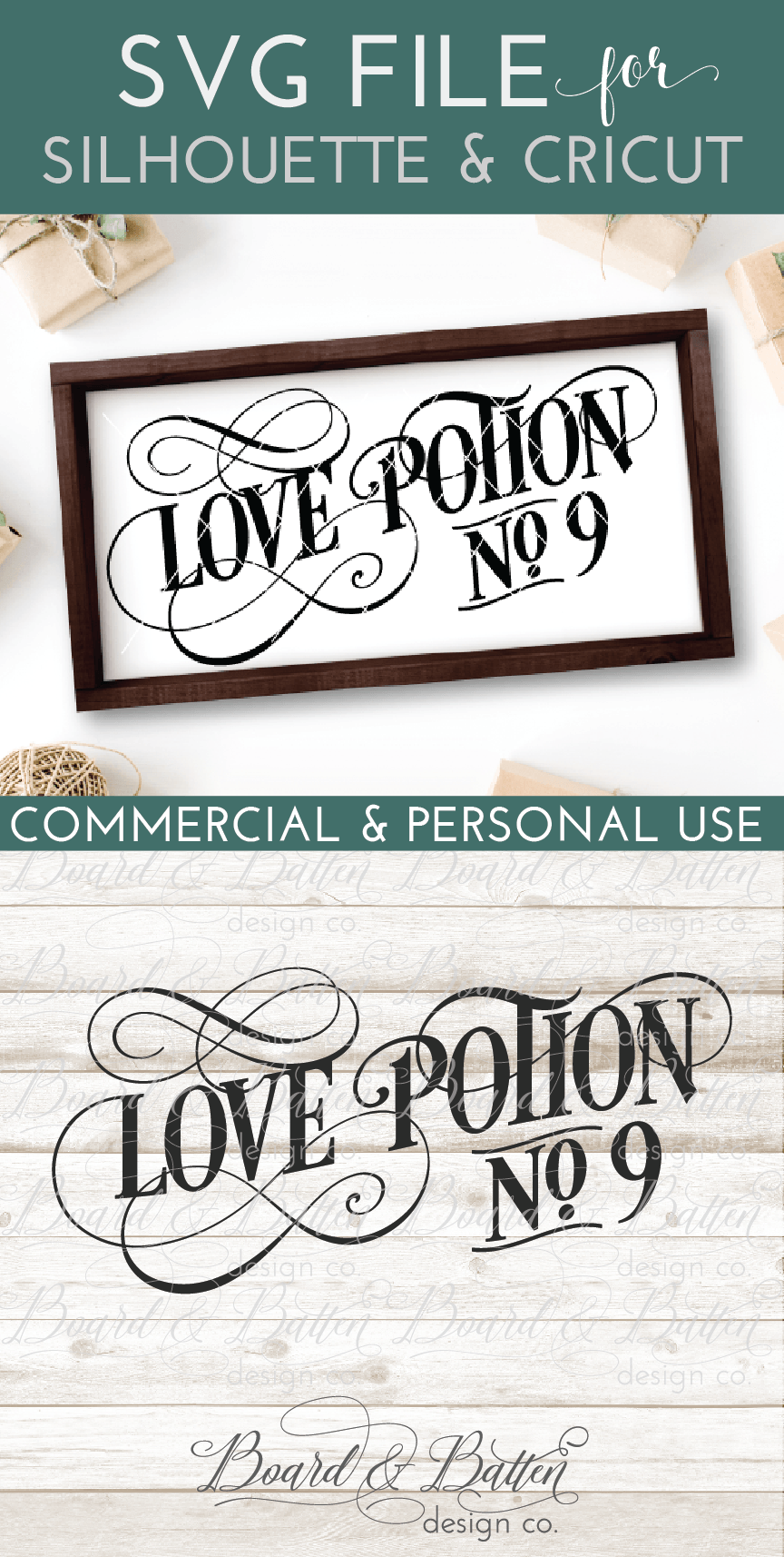 Download Love Potion No 9 Vintage SVG - Board & Batten Design Co.
