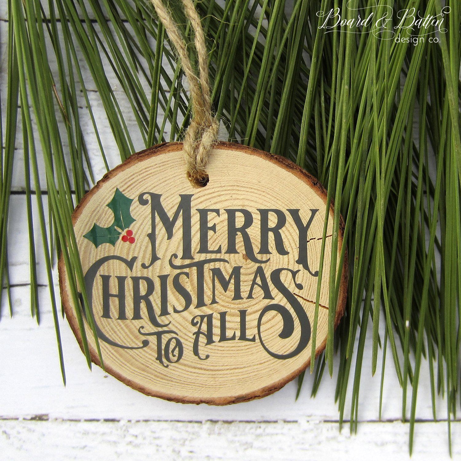 Download Merry Christmas to All Vintage Christmas SVG File - Board ...