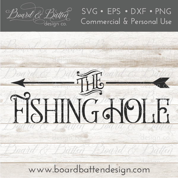 Download The Fishing Hole SVG File - Board & Batten Design Co.