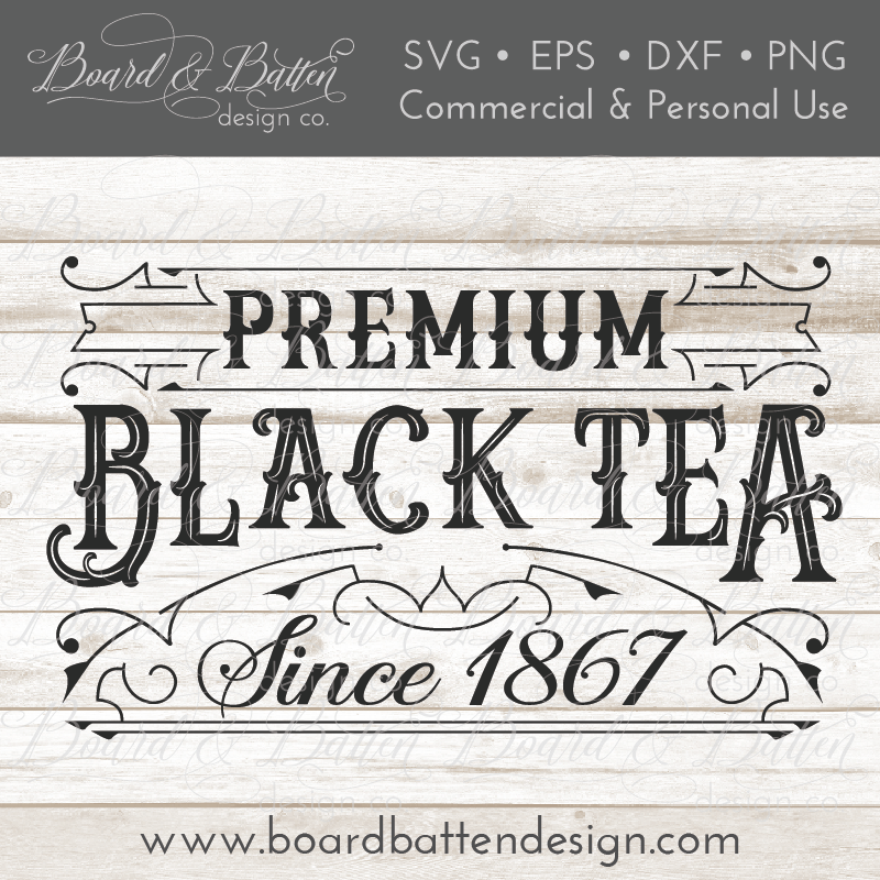 Download Vintage Label Svg Bundle Premium Coffee Black Tea Green Tea And Ho Board Batten Design Co