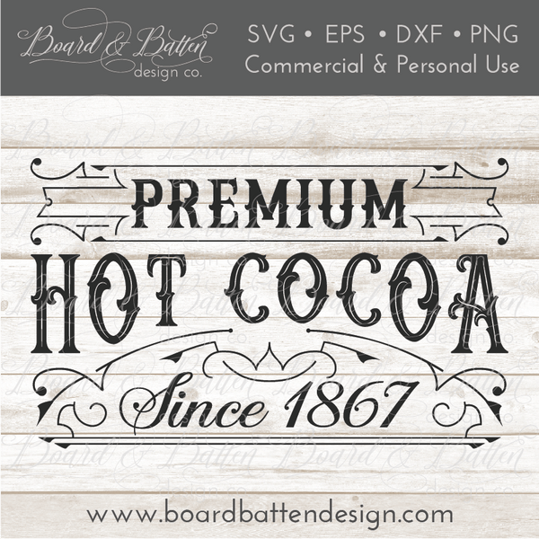 Download Vintage Label SVG Bundle - Premium Coffee, Black Tea, Green Tea and Ho - Board & Batten Design Co.