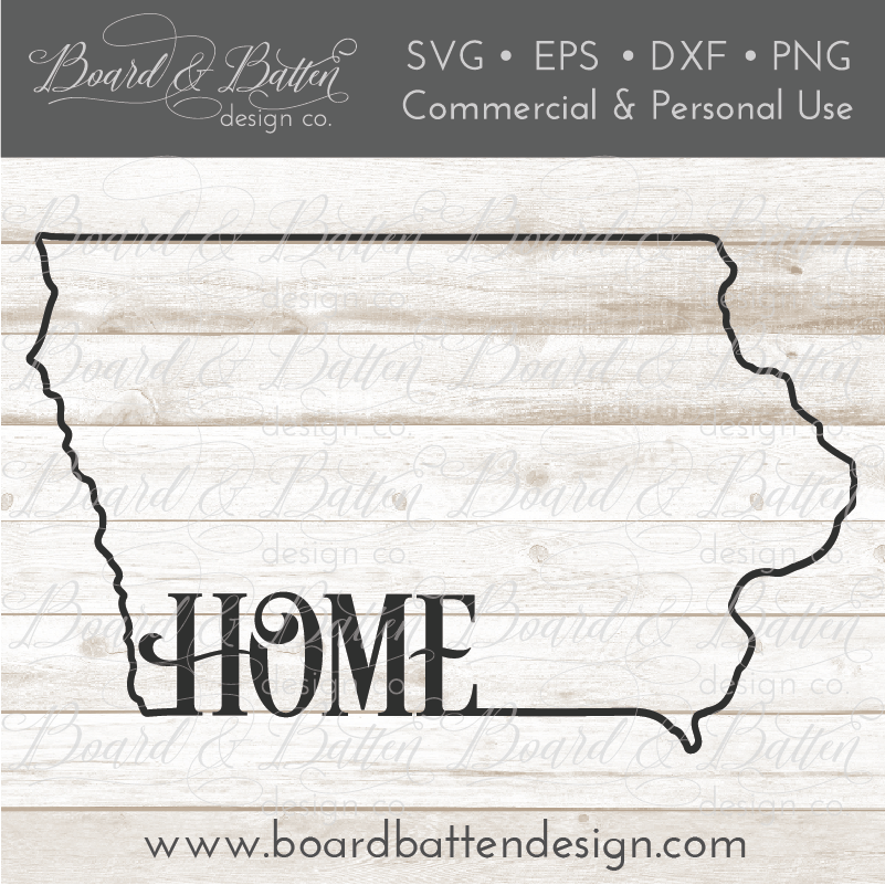 Download State Outline Home Svg File Ia Iowa Board Batten Design Co