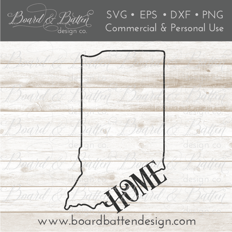 Download State Outline Home Svg File In Indiana Board Batten Design Co