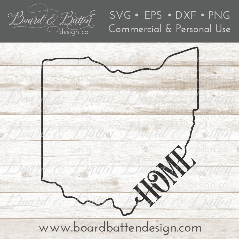 Download State Outline Home Svg File Oh Ohio Board Batten Design Co