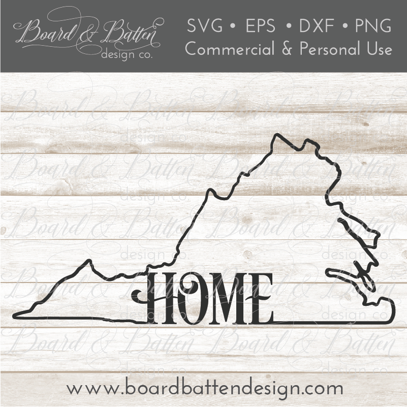 Download State Outline Home Svg File Va Virginia Board Batten Design Co