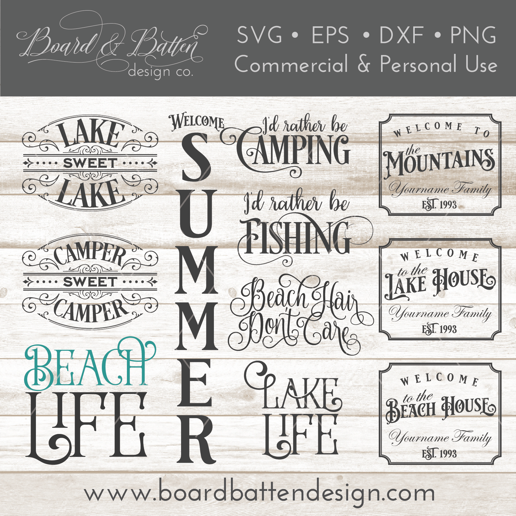 Download Summer Fun Svg Bundle With Lifetime Updates Board Batten Design Co