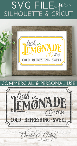 Fresh Lemonade Vintage SVG File – Board & Batten Design Co.