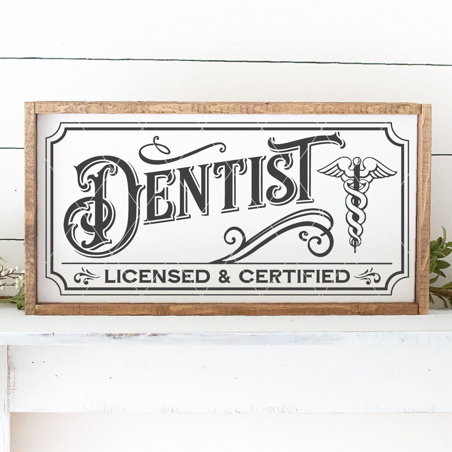 Download Vintage Dentist Sign SVG File - Board & Batten Design Co.