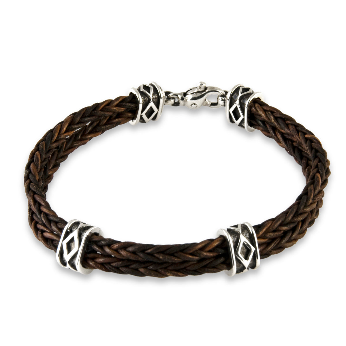 Diamond Box Leather Bracelet