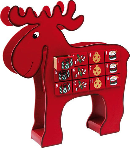 Wooden Elk Advent Calendar