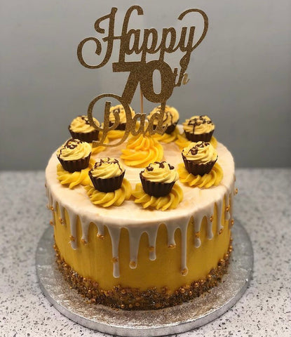 70th-birthday-cake-lemon-cheesecake-cupcake-creams-using-maple-chocolates