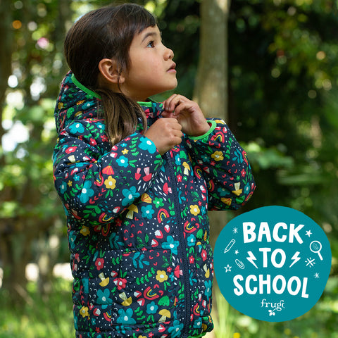 Frugi Reversible Toasty Trail Jacket - Blooming Bright