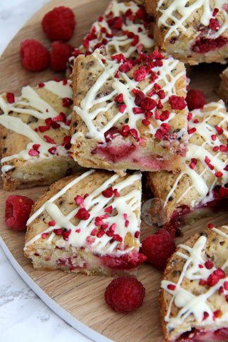 White Chocolate and Raspberry blondies from Jane’s Patisserie
