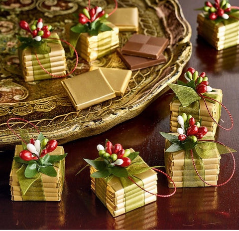 chocolate christmas table