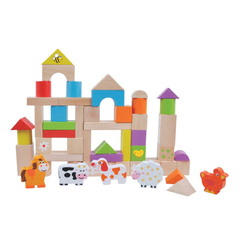 Jumini 50pcs Farm Building Blocks