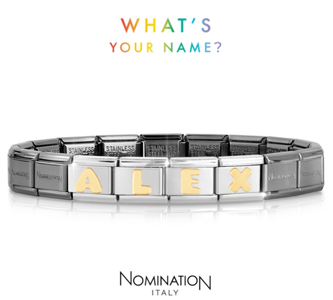 Spell your name with Nomination composable link bracelet
