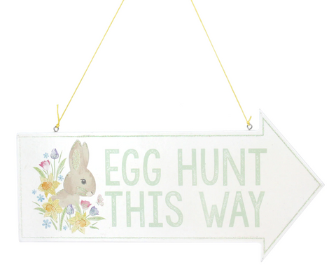 EASTER EGG HUNT SIGN BY GISELA GRAHAM