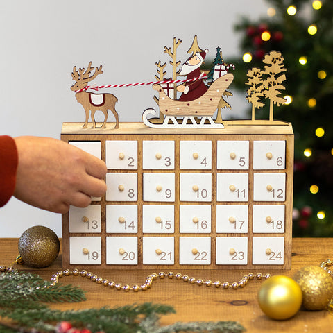 gisela graham wooden advent calendar