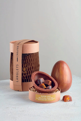 Langley's Milk Chocolate Easter Egg with Milk Chocolate Rocky Road Chocolates