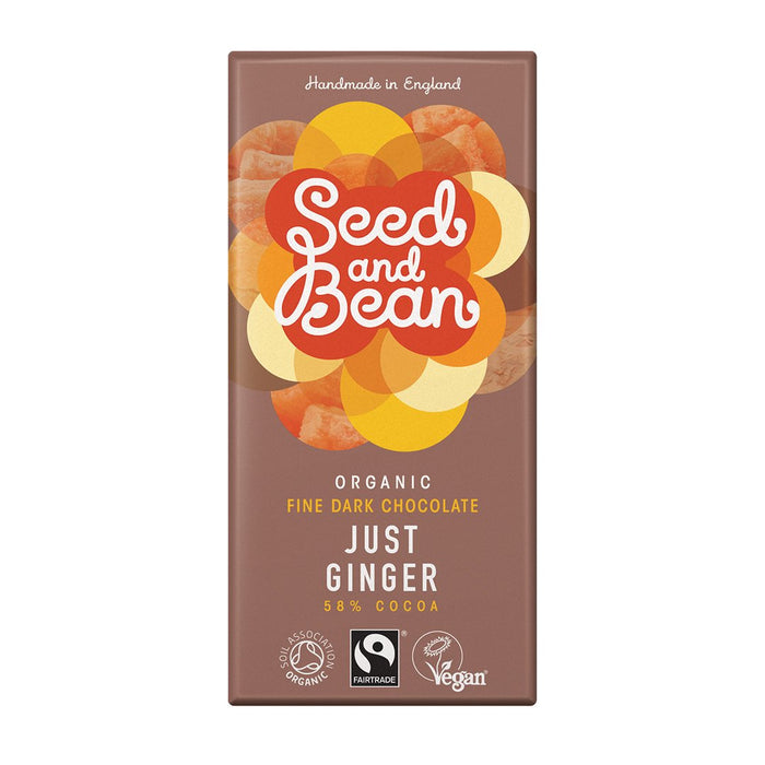 Seed & Bean Ginger Dark Chocolate Bar