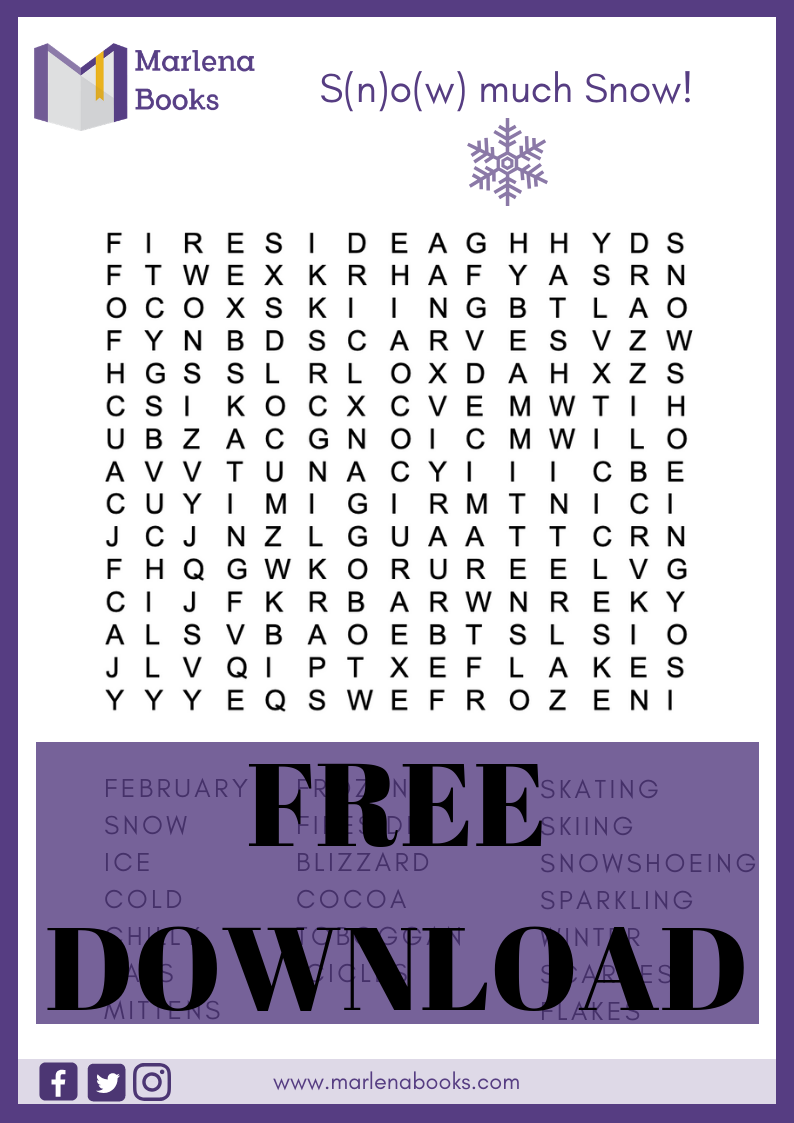 A Snowy Word Search Marlena Books