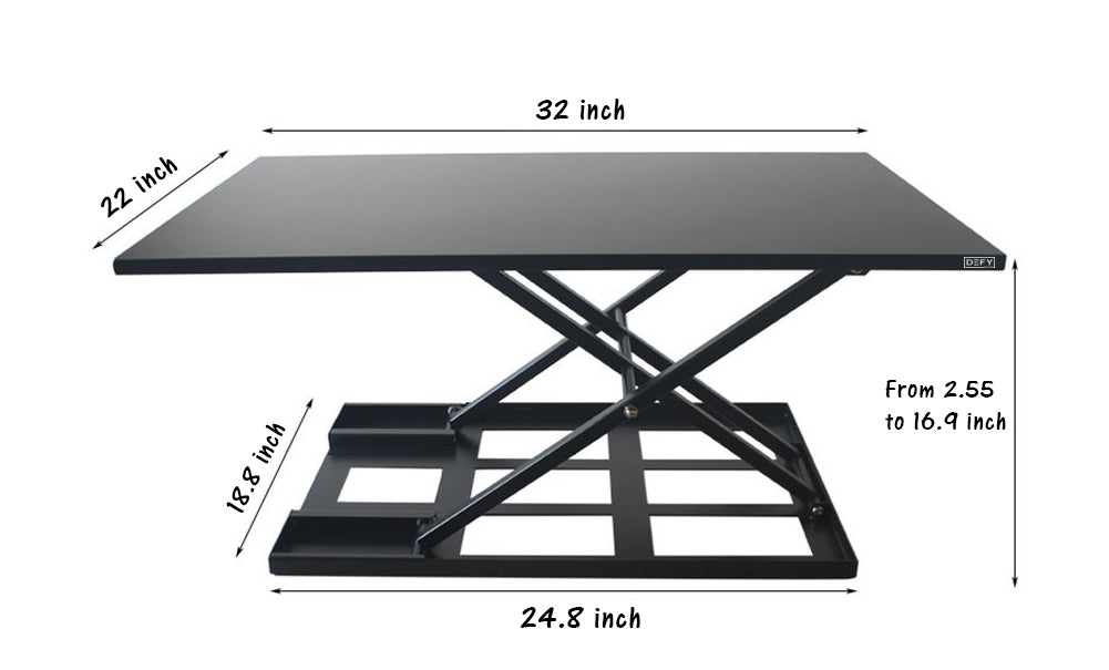 Height Adjustable Standing Desk Converter Ergonomic Sit Stand