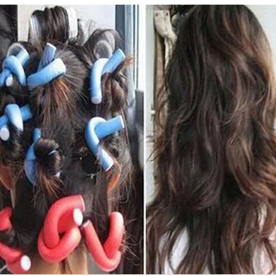 New 10Pcs Soft Hair Curler Roller Curl Hair Bendy Rollers DIY