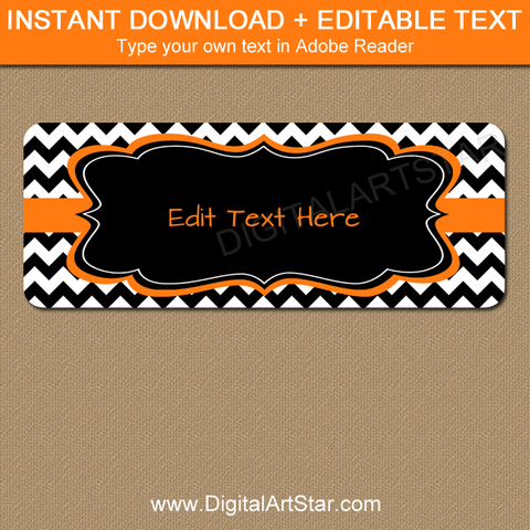 Black and White Halloween Printable Address Labels Template