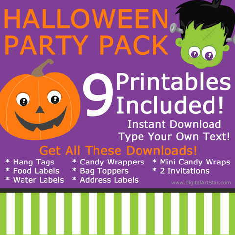 Printable Halloween Party Pack Halloween Party Bundle