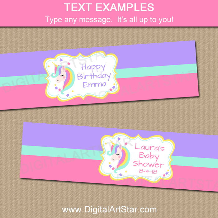 unicorn-water-bottle-labels-printable-digital-art-star