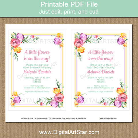 Pink Floral Address Label Template, Blush Pink Return Address Label  Personalized, Shower Address Label, Girl Baby Shower Address Label, BSBG -   Canada