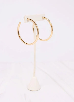 Arden Hoop - Gold or Silver - Plain & Fanci Boutique