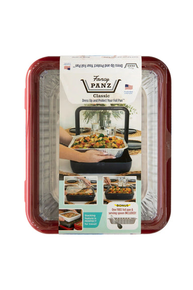 Fancy Panz Charcuterie/Veggie Trayz Insert, White - For Use  with Classic and Premium Fancy Panz - Made in USA - Cold pack fits  underneath: Serving Trays