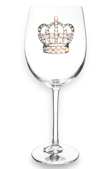 The Queens' Jewels Christmas Sleigh Jeweled Stemless Wine Glass