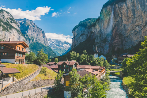 Paisagem montanhosa na Suíça