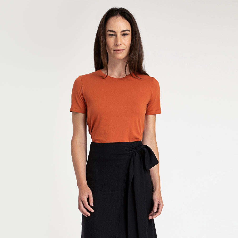 Camiseta Pima Feminina | Life Collection - Terracota