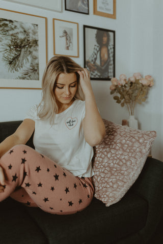 Amor Swing Tee + Love Notes Jogger