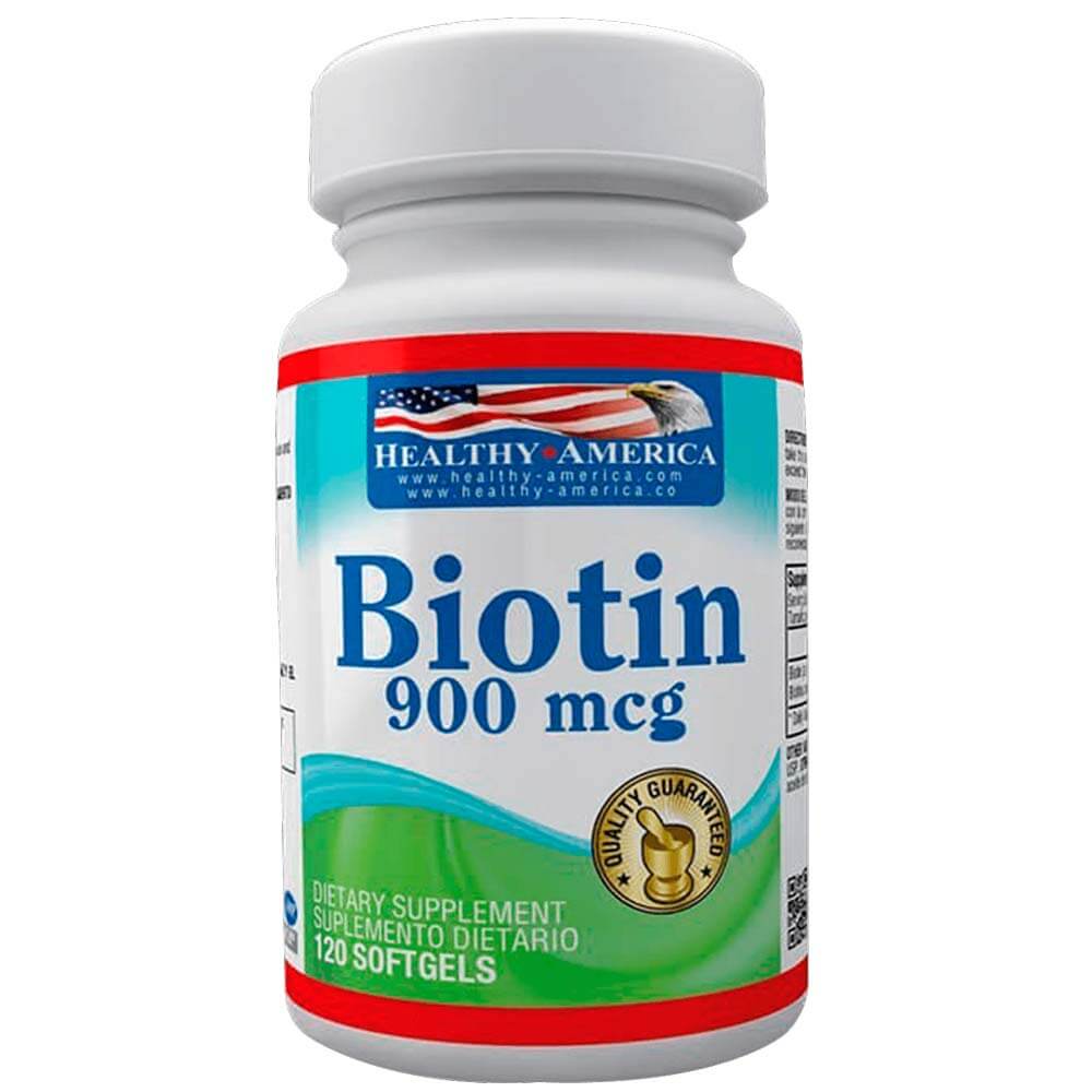 Biotina 900 Mcg X 120 Softgels Healthy America Artemisa Productos Naturales 4600