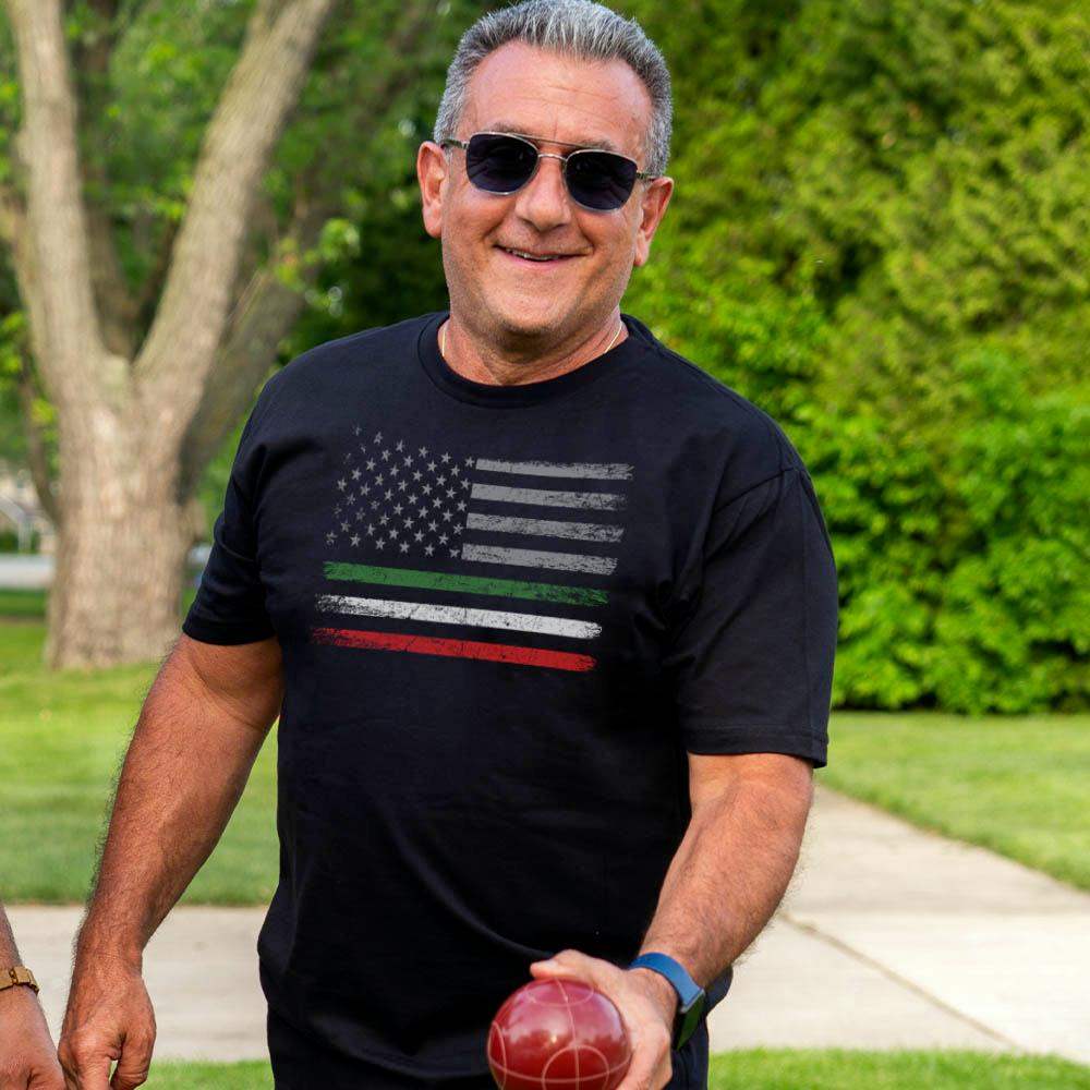 Image of Italian-American Flag Tee