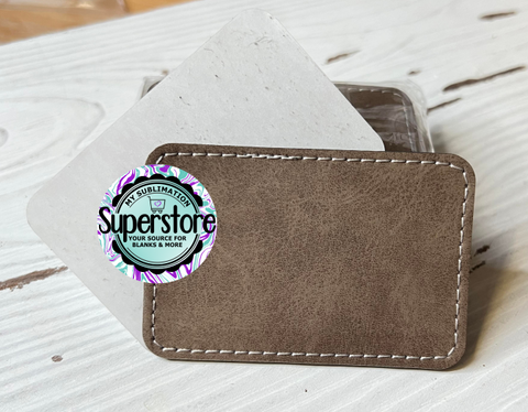 3 inch Faux leather #1 - 10 Rectangle hat patches ( bundle price) – My  Sublimation Superstore